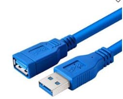 1.5m USB Male To Female Extension Cable 3.0 -blue