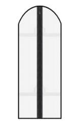 Andoora Transparent Hanging Hook Zipper Closure Garment -black