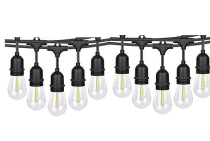 10 LED WATERPROOF OUTDOOR PATIO STRING BULB LIGHTS WITH PLUG OA-34