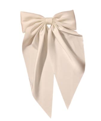 Bow Hair Clip cream/x2