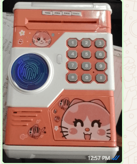 Kids Money Saving Box Electronic Fingerprint Unlock Toy/X2