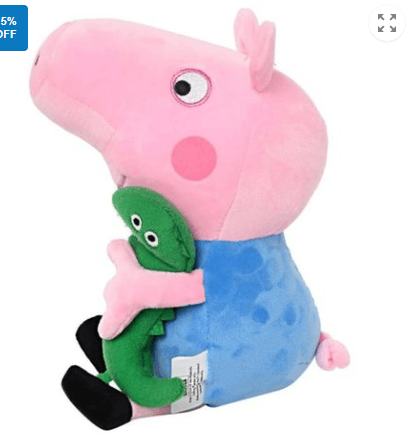 George with Dinosaur - Peppa Pig - Soft Plush Toy