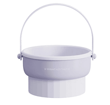2 in 1 Makeup Brush Silicone Cleaning and Drying Scrubbing Bowl - Purple