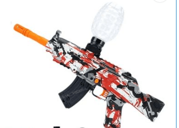 Gel Ball Blaster AK47 Gun Red - Gift For Boys And Men