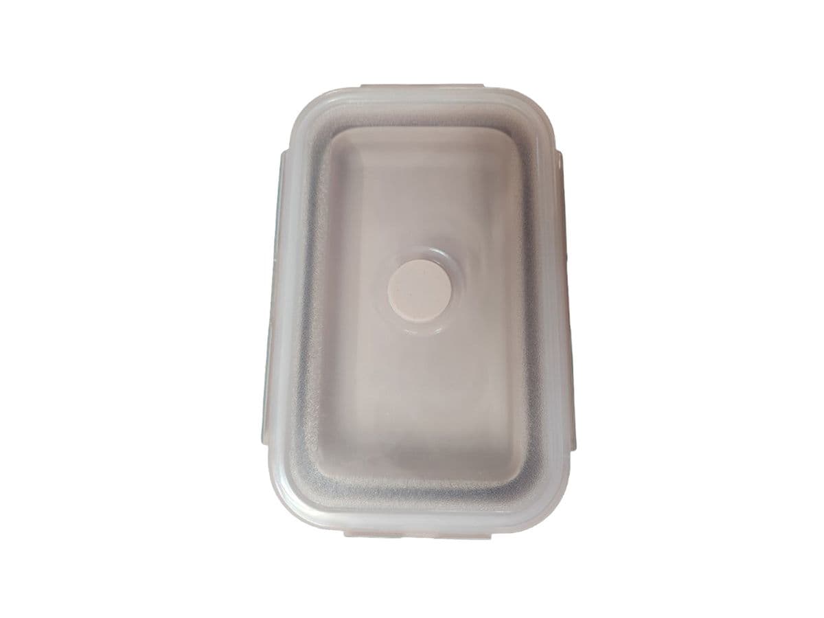 Foldable Silicone Lunch Box peach-350ml