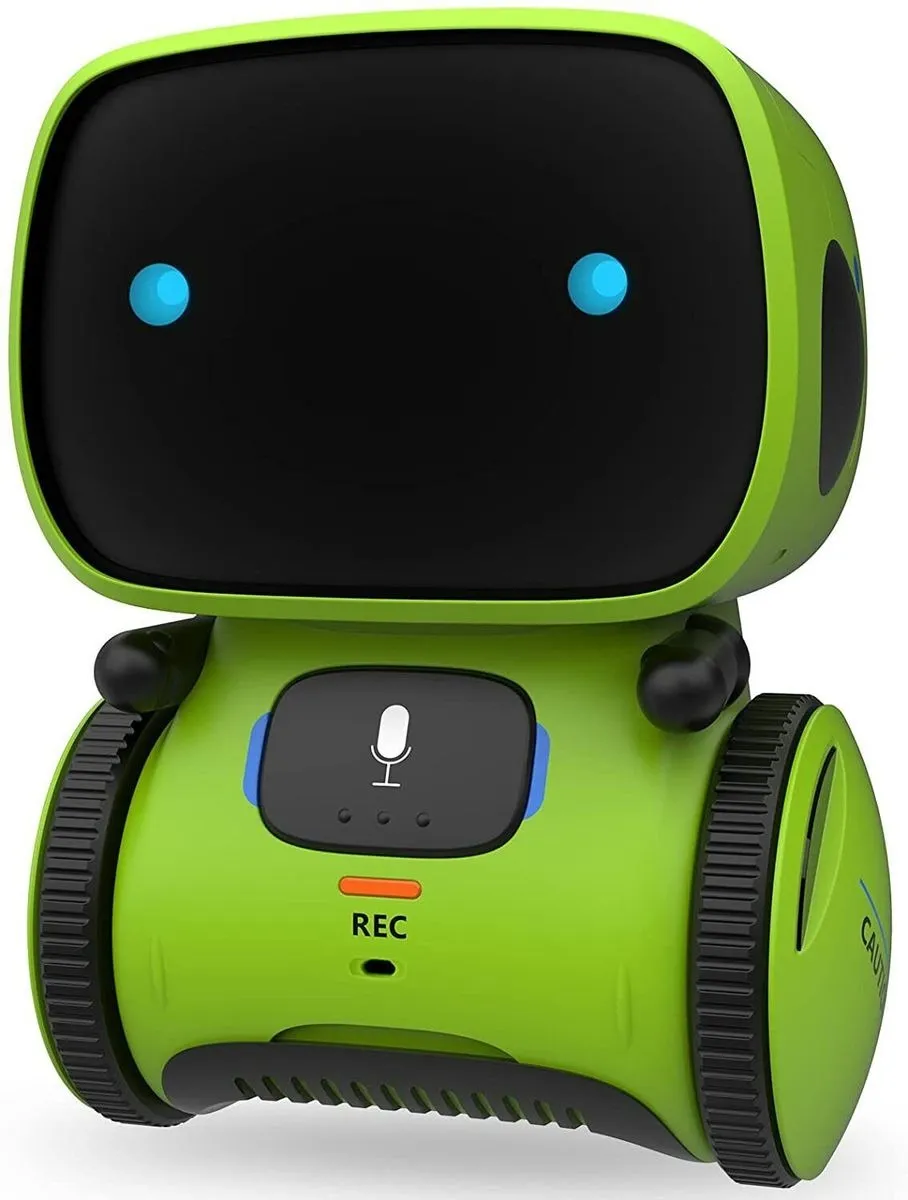 Kids Robot Toy, Smart Talking Robots - Voice Controlled-AI Integrated - Green