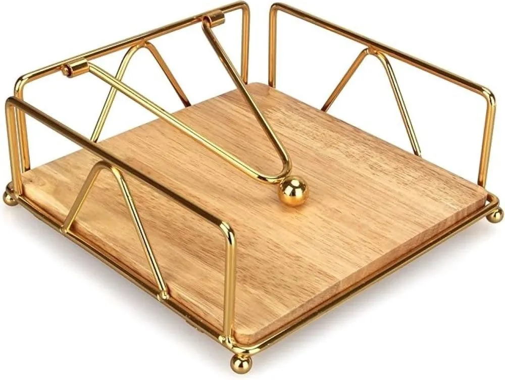 Metal Napkin Holder for Kitchen Dining Table, - Silver
