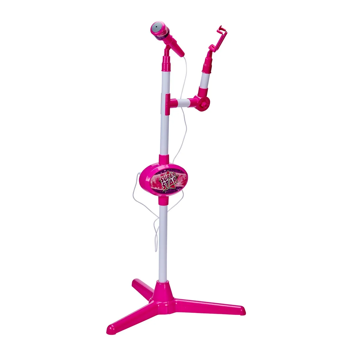 Kids Microphone With Stand Pink